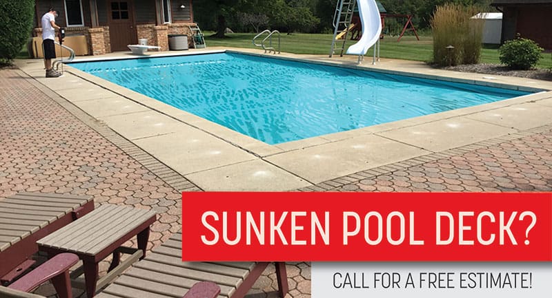 Pool Deck Leveling at Fox Valley